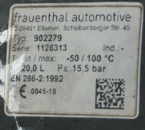 Réservoir d'air DAF 902279 image 5