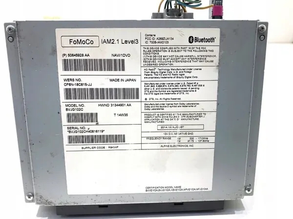 Radio Jaguar XF I OEM CF6N-18C815-JJ 2008-2015 image 4