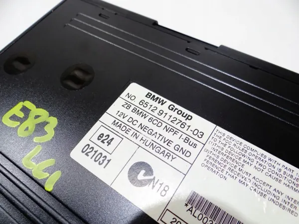 BMW X3 E83 LCI CD-vaihtaja OEM-osat 9112761 image 4