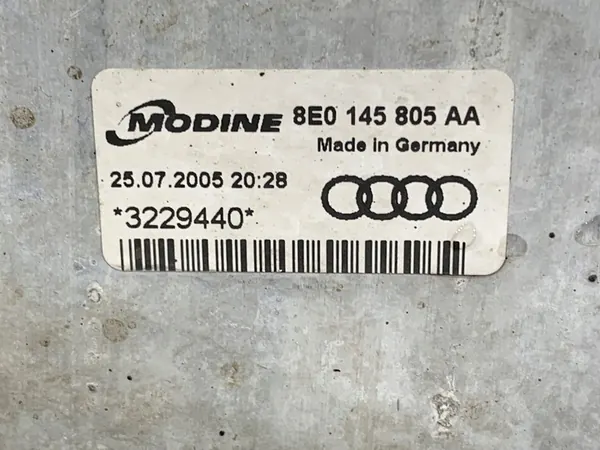 INTERCOOLER AUDI A4 B7 2.0 140KM 04-08 8E0145805AA image 4