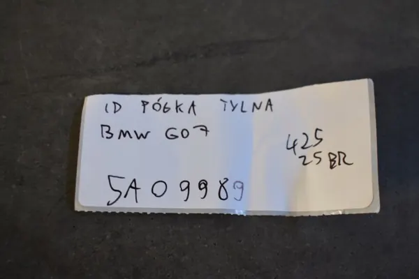 Étagère coffre arrière BMW OE d'occasion OEM 5A09989 5555 image 5
