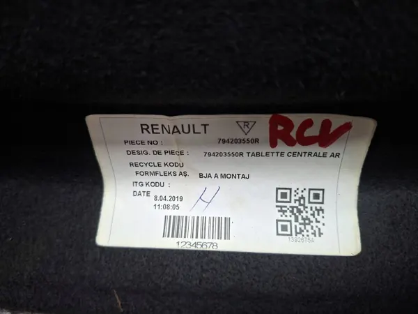 Estante de maletero OEM S26301700 para Renault Clio V 2019- image 3
