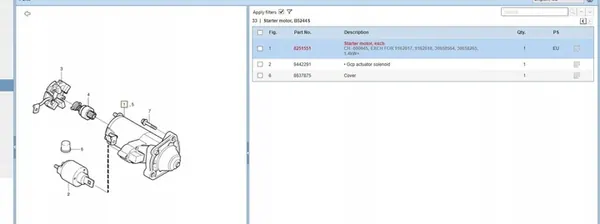 Motor de arranque Volvo S60 I 2.4L 2001 OEM 9162617 image 6