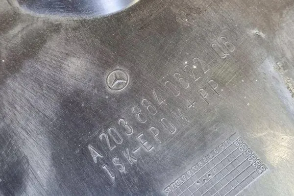 Fram vänster hjulhus MERCEDES-BENZ C (W203) A2038840822 image 3