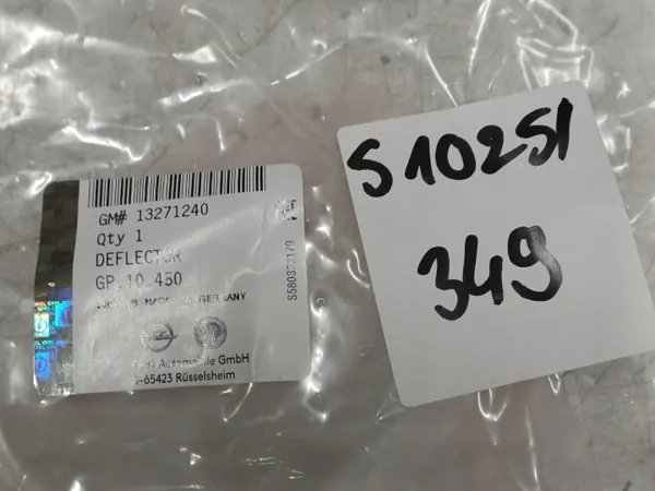 Déflecteur de porte avant droit Opel Meriva B OEM 13271240 image 4
