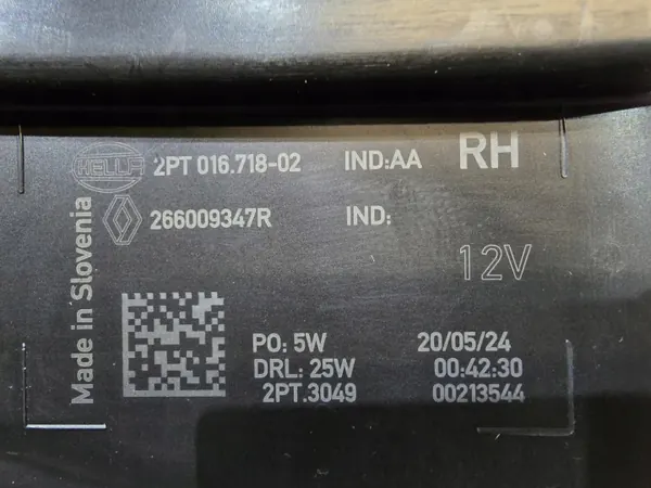 OEM 266009347R Oikea DRL LED Valo Renault Captur II image 4