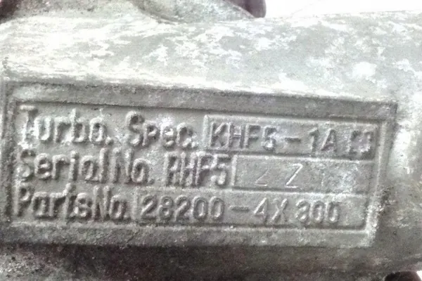 Turbocharger KIA CARNIVAL II 2.9L diesel 2005 OEM 282004X300 image 4
