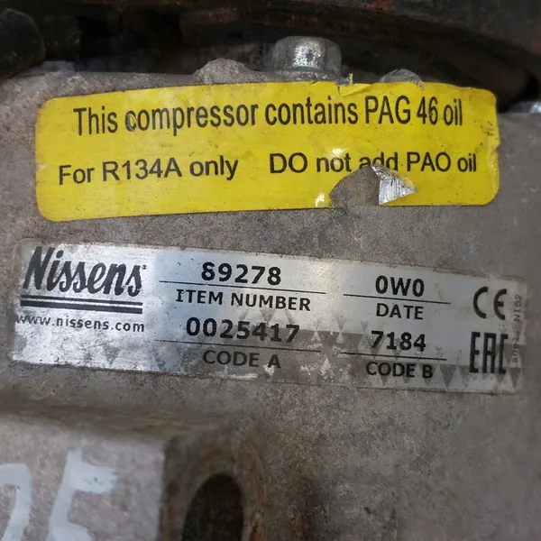 Nissens 89278 Compresor de aire acondicionado image 4