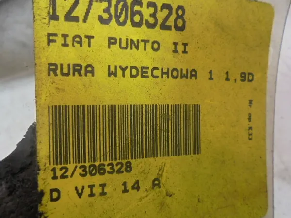 Pakoputken keräin Fiat Punto II 188 OEM AK-12-306328 image 5