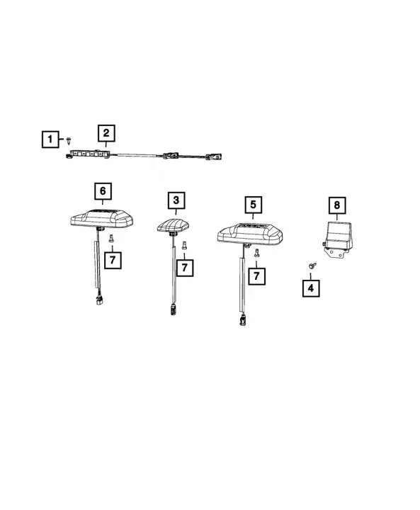 Sensor de antena OEM 68293949AA para Jeep Wrangler JL image 3