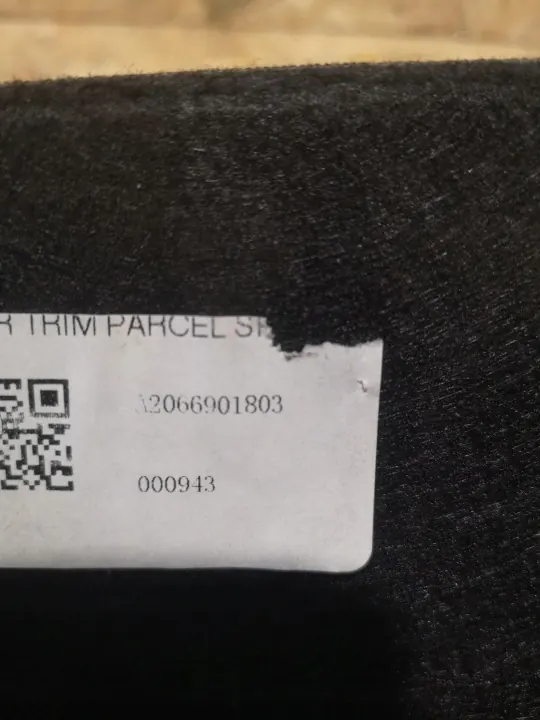 Mercedes W206 Sedan Heck-Kofferraumablage OEM A2066901803 image 7