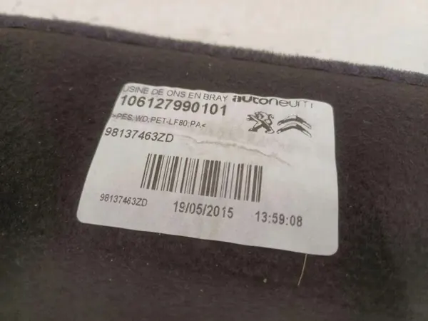 OEM 98137463ZD Alfombrilla Maletero Peugeot 2008 image 3