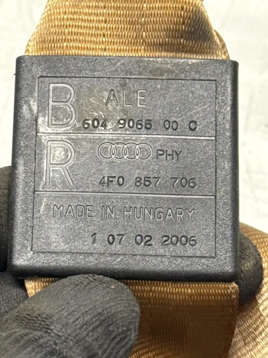 Veiligheidsgordel Audi A6 C6 OEM 4F0857706 Rechts voor bruin image 4