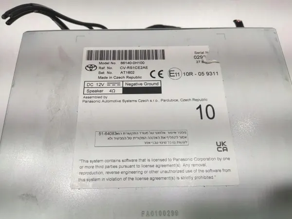 OEM 86140-0H100 Fabrik-Navigationsradio Toyota Aygo X image 7