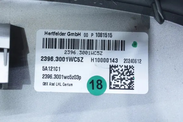 Couvercle rétroviseur gauche OEM 5A121C1 Gris BMW image 6