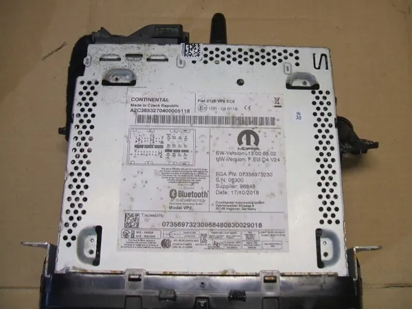 Radio Bluetooth Fiat 500 Lift OEM 07356973230 image 5