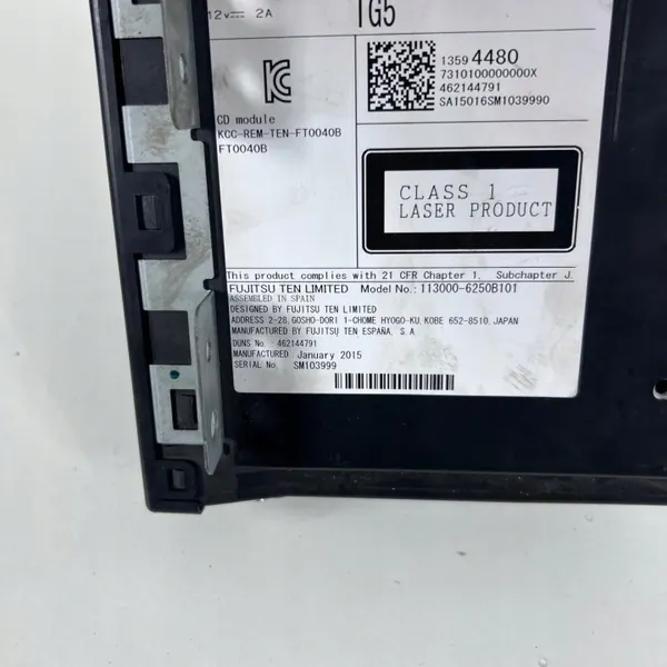 Lector CD Radio Navegación OEM 13594480 para Opel Insignia A image 3