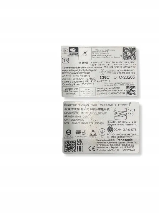 Seat Arona multimedia-asema OEM 5FJ035869B image 3