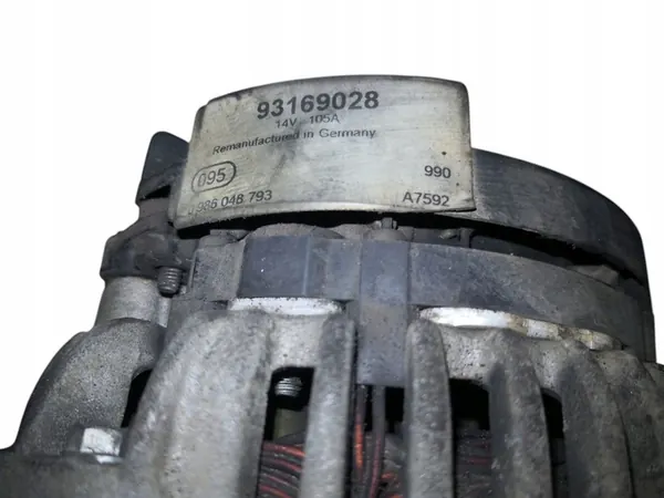 Vaihtovirtageneraattori Opel Vectra C Astra H III 1.9 CDTI 93169028 image 5