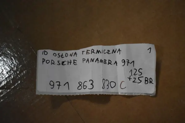 Porsche OE lämpösuoja OEM 971863830C 55 55 image 4