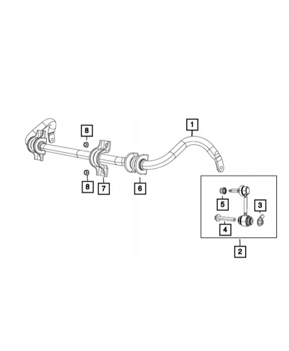 OEM 68252204AD Etuvakainnuslinkki Dodge Durangolle image 5