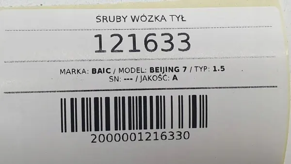 OEM AUST121633 Hinterachsfederschrauben BAIC X75/X7 image 3