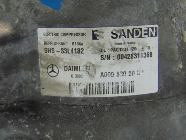 Compresor de Aire Acondicionado Mercedes S W222 S400H A0008302001 image 3