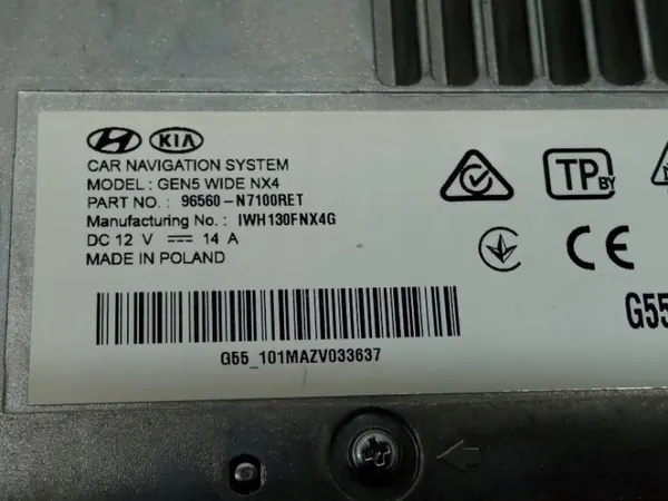 Radio Navigation Hyundai Tucson IV OEM 96560N7100 image 3
