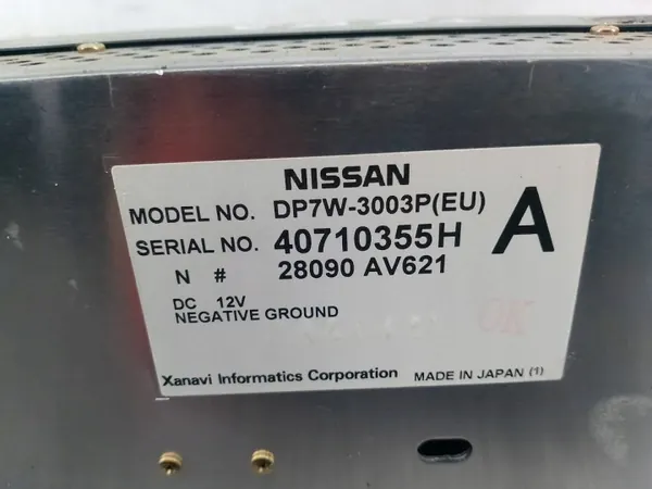 Écran de navigation Nissan Primera P12 OEM 28090AV621 image 8