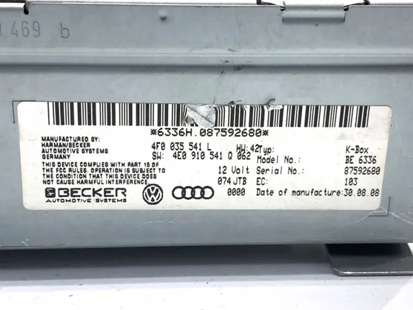 OEM 4F0035541L radio Audi A5 8T:lle 2007-2017 image 4