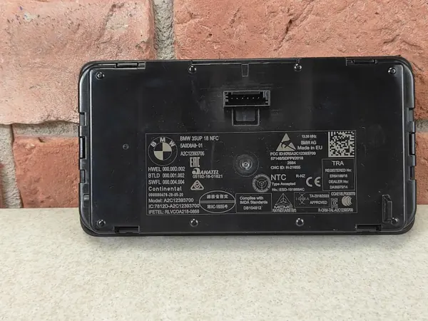 BMW NFC-tunnelin lukija OEM 5A0D8A8 G20 G22 G15 image 3