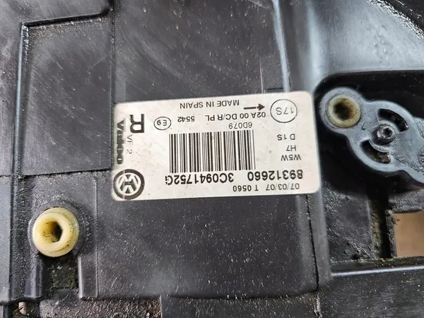 Oikea etu Xenon-ajovalo VW Passat B6 image 7