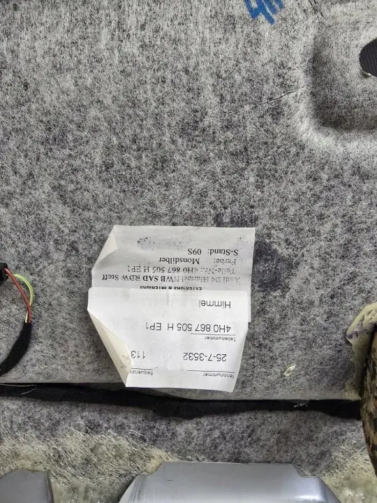 Techo Audi A8 OEM 4H0867505H - Estado usado image 6