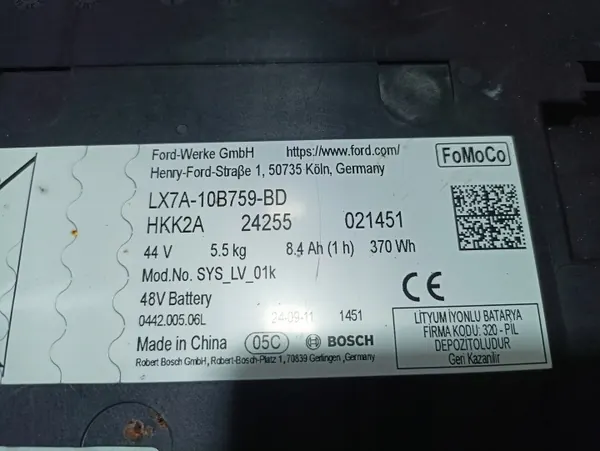 Bateria Ford Puma MK2 OEM LX7A-10B759-BD image 3
