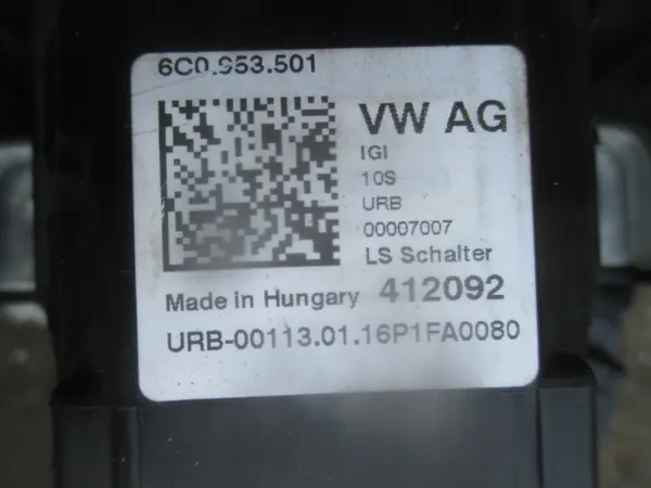 SKODA FABIA III schakelassemblage 6C0953501 image 4