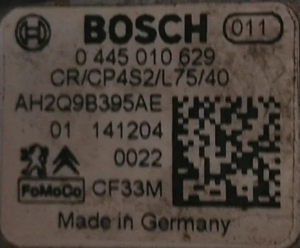 Bomba de injeção Citroen OE 0445010629 usada image 3