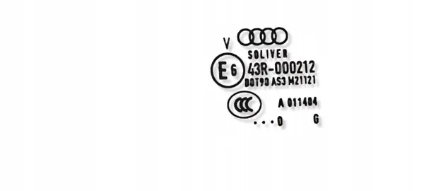 43R000212 Bakdörr höger ruta Audi A8 S8 D4 image 3