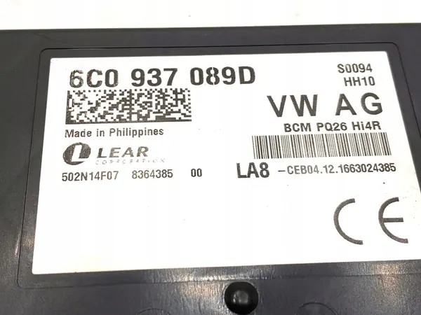 Module BCM SKODA FABIA III Kombi 6C0937089D image 4