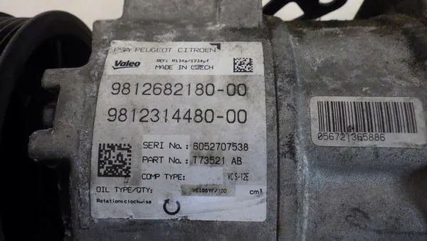 Compresor de aire acondicionado Peugeot 308 II T9 1.2 THP image 9