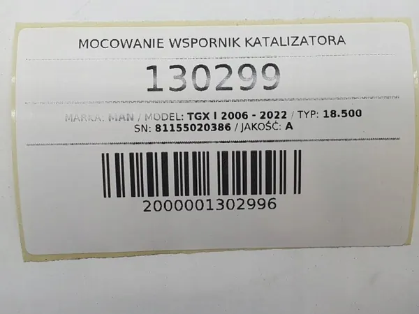 Abgaskatalysator-Halterung OEM 81155020386 image 6