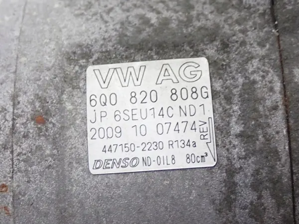 Begagnad AC-kompressor OEM 6Q0820808G för VW Polo image 6