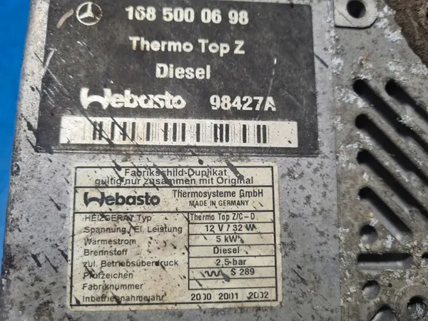 MERCEDES 1.7 CDI WEBASTO image 2