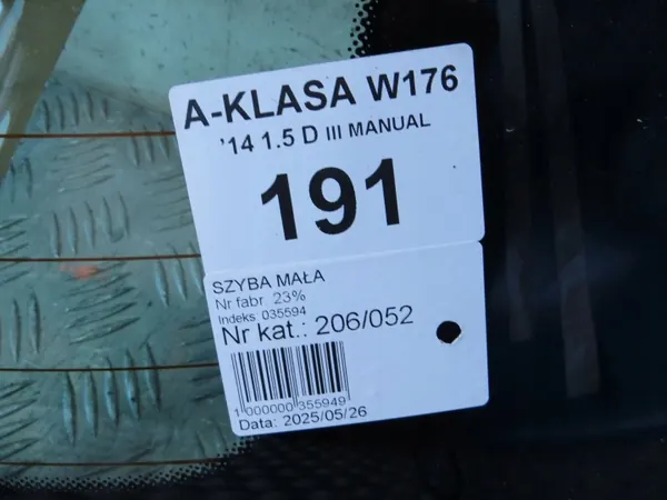 Mercedes W176 Heckklappenglas OEM 206/052 Gebraucht image 7