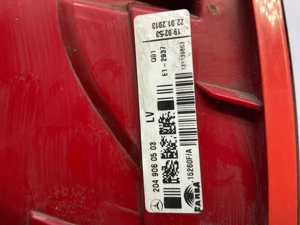 Lanterna Traseira Direita Mercedes W204 Classe C Coupé 2011-2014 OEM image 7