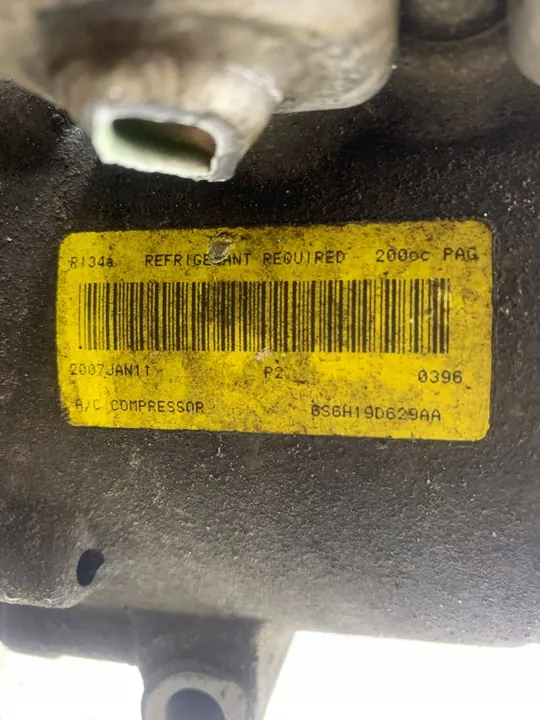 FORD FIESTA MK6 1.4 COMPRESSORE ARIA CONDIZIONATA 6S6H19D629AA image 6