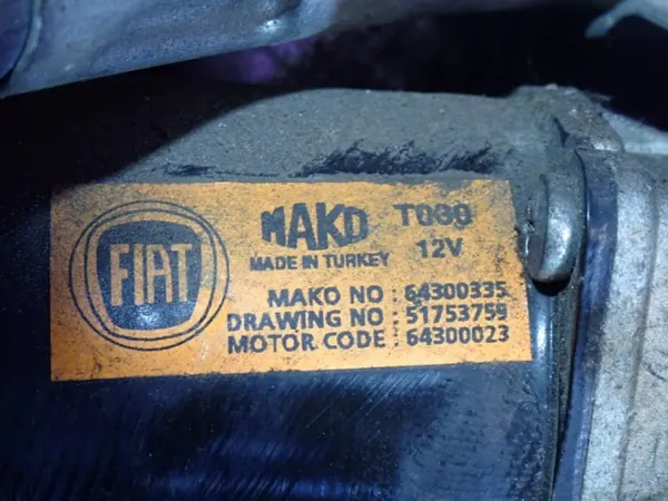 Fiat Linea 06-12 pyyhinmoottori OEM Zawada-383547- image 9