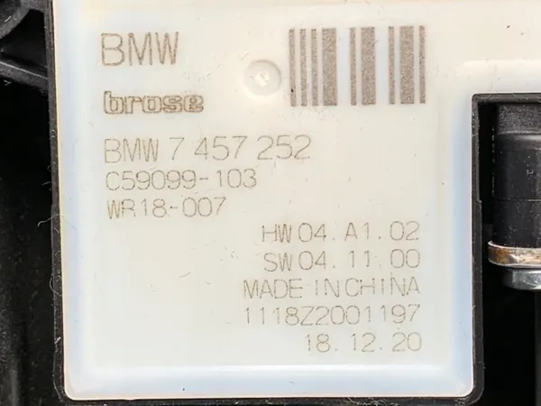 OEM 7457252 Rechter Achter Raamregelaar BMW G30 image 5