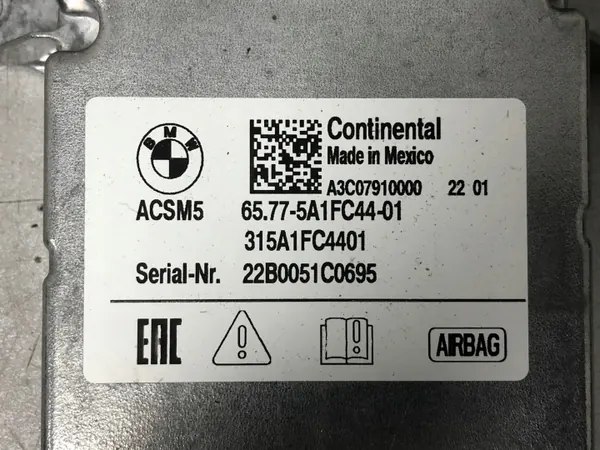 Módulo Airbag OEM 65775A1FC44 para BMW 3 G20 image 5