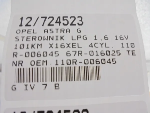 Opel Astra G LPG-Steuergerät OEM 110R-006045 image 6