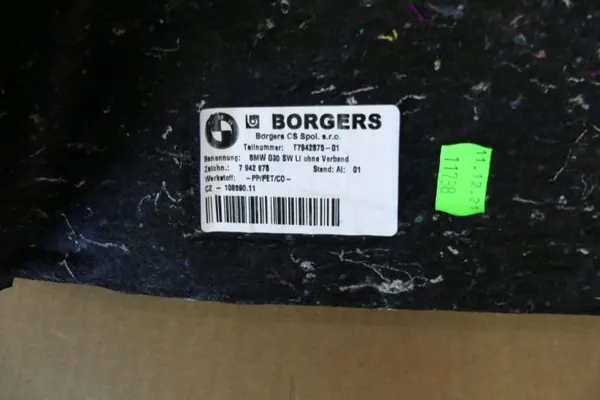 Agulha de Estofamento de Porta-Malas OEM 7942875 BMW image 7